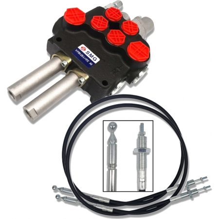 ROZDZIELACZ 2SEKCYJNY 80L ZATRZASK LINKI 1000mm TURA